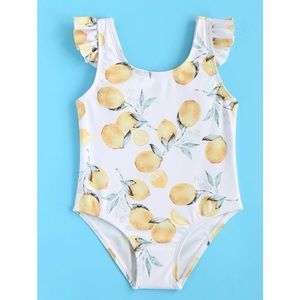 12-24M | New baby girl lemon swimsuit